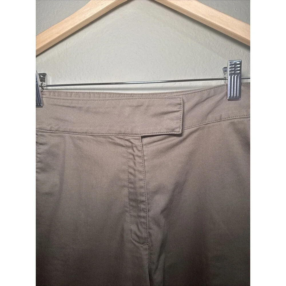 Nike Fit-Dry Golf Shorts Women 16 Brown Performance Chino 9” Inseam